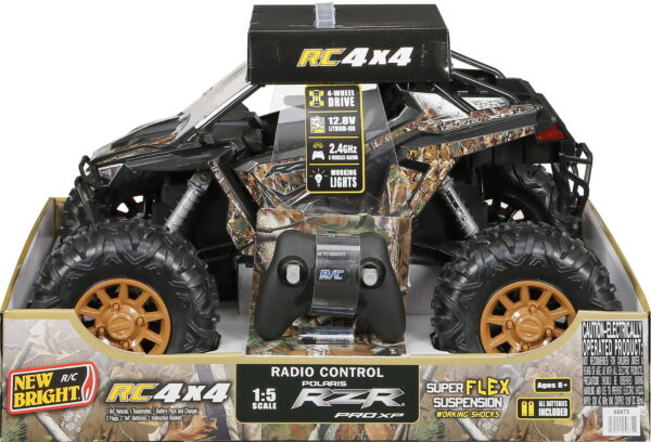 New Bright (1:5) Polaris RZR XP Pro 12.8V Battery Radio Control ATV 2.4GHz, 60875U - Image 2