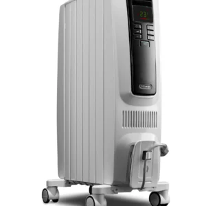 Up to 1500-Watt Oil-filled Radiant Tower Indoor Electric Space Heater with Thermostat