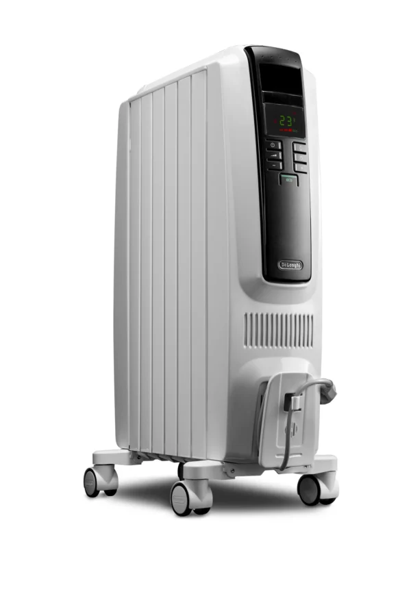 Up to 1500-Watt Oil-filled Radiant Tower Indoor Electric Space Heater with Thermostat