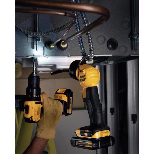DeWalt DCL040 20V MAX 110 lm Black/Yellow LED Work Light Flashlight - Image 5