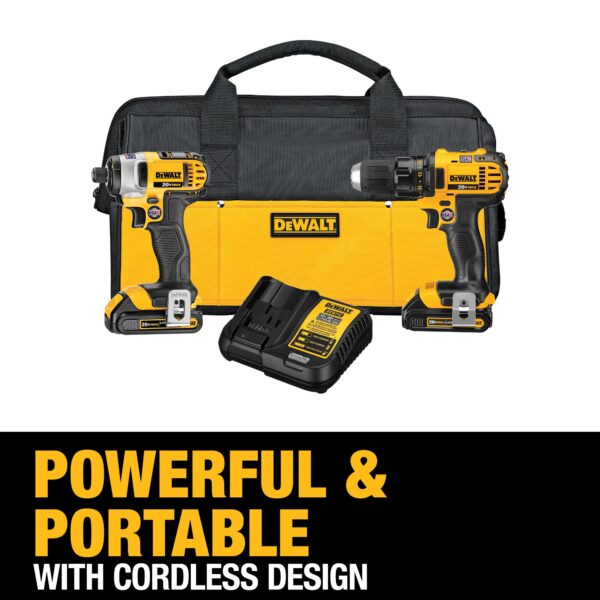 2-Tool 20-Volt Max Power Tool Combo Kit with Soft Case (2-Batteries and charger Included) - Image 4