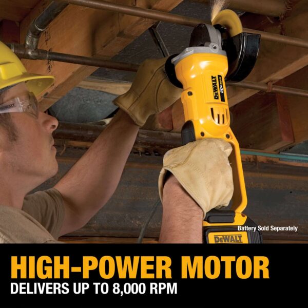 4.5-in 20-volt Max Trigger Switch Cordless Angle Grinder (Tool Only) - Image 4
