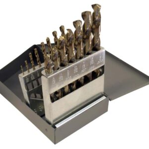 CLE-LINE 15-Piece Assorted Cobalt Twist Drill Bit Set