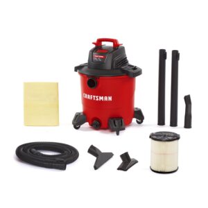 9 gal Corded Wet/Dry Vacuum 8.3 amps 120 V 4.25 HP