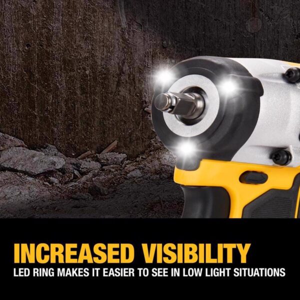 DeWalt 20V MAX ATOMIC 3/8 in. Cordless Brushless Compact Impact Wrench Tool Only - Image 5