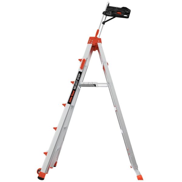 Little Giant Ladders Select Step M6 Aluminum 10-ft Type 1A- 300-lb Capacity Telescoping Step Ladder - Image 6