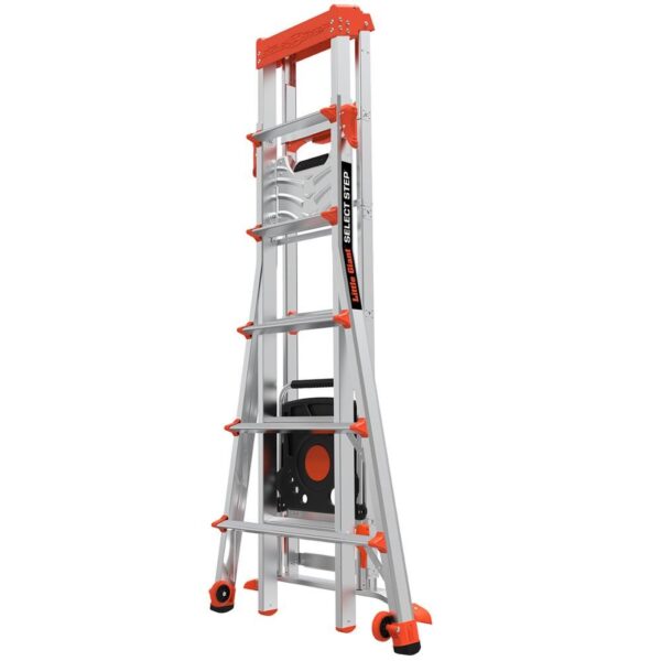 Little Giant Ladders Select Step M6 Aluminum 10-ft Type 1A- 300-lb Capacity Telescoping Step Ladder - Image 9