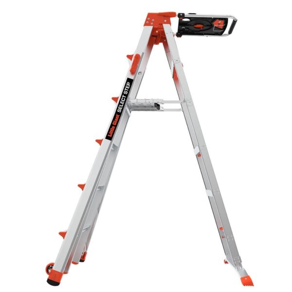 Little Giant Ladders Select Step M6 Aluminum 10-ft Type 1A- 300-lb Capacity Telescoping Step Ladder - Image 5