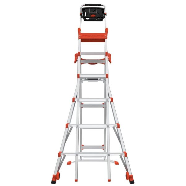Little Giant Ladders Select Step M6 Aluminum 10-ft Type 1A- 300-lb Capacity Telescoping Step Ladder - Image 7