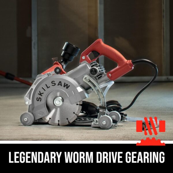 7-in Worm Drive Corded Concrete Saw - Image 2