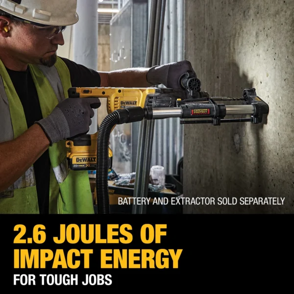 XR 20-volt Max-Amp 1-in Sds-plus Variable Speed Cordless Rotary Hammer Drill (2-Batteries Included) - Image 10