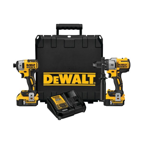 XR 2-Tool 20-Volt Brushless Power Tool Combo Kit with Hard Case (2-Batteries and charger Included)