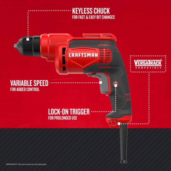 3/8-in Corded Drill - Image 2