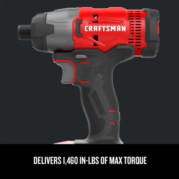 V20 20-volt Max Variable Speed Cordless Impact Driver (2-Batteries Included) - Image 3