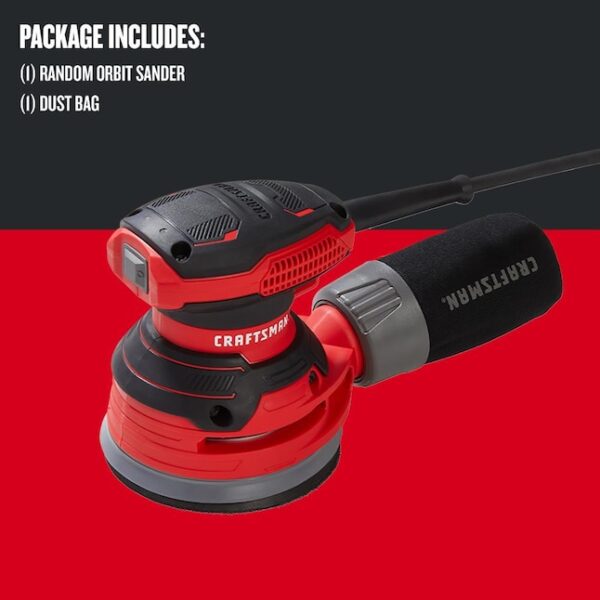 Power Sanders CMEW231 120-Volt 3-Amp Corded Random Orbital Sander with Dust Management - Image 4