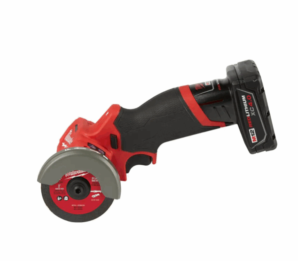 2522-21XC-2415-20 M12 FUEL 12V 3 in. Lithium-Ion Brushless Cordless Cut Off Saw Kit with M12 3/8 in. Right Angle Drill - Image 2