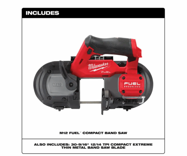 Band Saw 2529-20-48-11-2411 M12 FUEL 12V Lithium-Ion Cordless Compact With 1.5 Ah Battery Pack (2-Pack) - Image 2