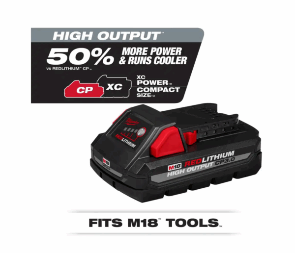 Reciprocating Saw 2621-20-48-59-1835 M18 18V Lithium-Ion Cordless SAWZALL W/ 3.0Ah Battery and Charger - Image 2