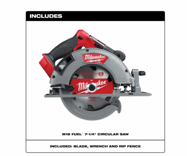 2732-20 M18  18V Lithium-Ion Brushless Cordless 7-1/4 in. Circular Saw (Tool-Only) - Image 2