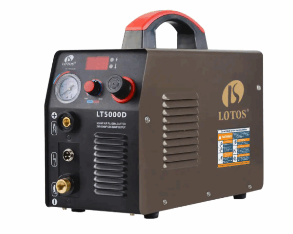 Lotos 50 Amp Compact Inverter Plasma Cutter for Metal, Dual Voltage 110/220V, 1/2 in. Clean Cut