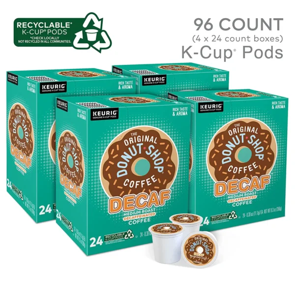 The Original Donut Shop Decaf Keurig Single-Serve K-Cup Pods Medium Roast Coffee, 96 Count - Image 2