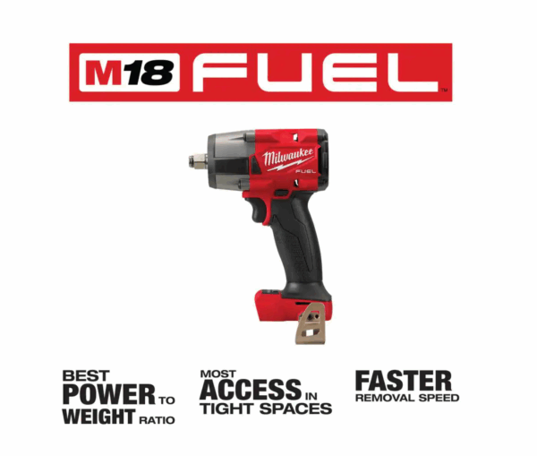 2962-20-2880-20 M18 FUEL Gen-2 18V Lithium-Ion Brushless Cordless Mid Torque 1/2 in. Impact Wrench with Friction Ring with Grinder - Image 2