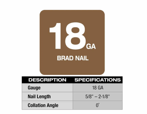 2746-20 M18 FUEL 18-Volt Lithium-Ion Brushless Cordless Gen II 18-Gauge Brad Nailer (Tool-Only) - Image 2
