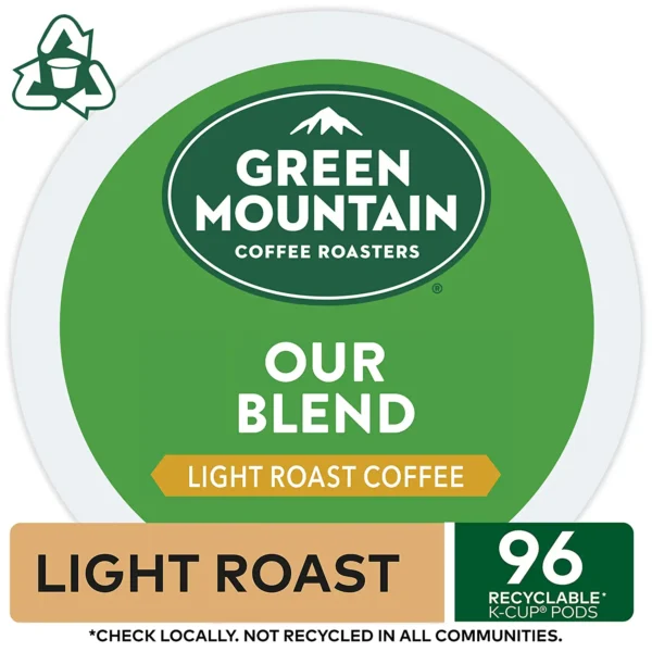 Green Mountain Coffee Roasters Our Blend Single-Serve Keurig K-Cup Pods Light Roast Coffee, 24 Count (Pack of 4) - Image 2