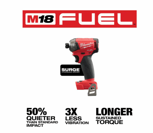 2760-20 M18 FUEL SURGE 18V Lithium-Ion Brushless Cordless 1/4 in. Hex Impact Driver (Tool-Only) - Image 2