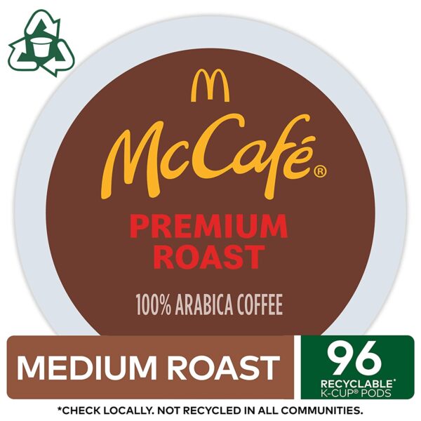 McCaf?? Premium Roast, Keurig Single Serve K-Cup Pods, Medium Roast Coffee Pods, 96 Count - Image 2