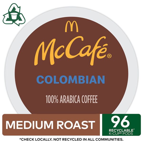 McCaf?? Colombian, Keurig Single Serve K-Cup Pods, Medium-Dark Roast Coffee Pods, 96 Count - Image 2