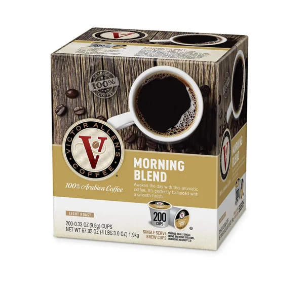 Victor Allen s Coffee Morning Blend Light Roast 200 Count Single Serve Coffee Pods for Keurig K-Cup Brewers - Image 2
