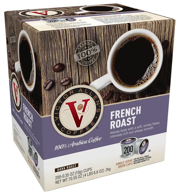 Victor Allen s Coffee French Roast Dark Roast 200 Count Single Serve Coffee Pods for Keurig K-Cup Brewers - Image 2