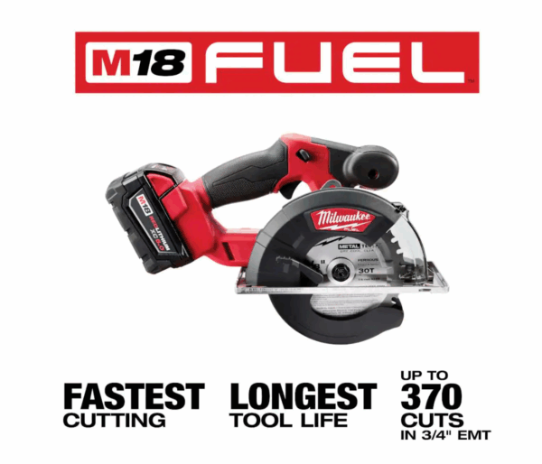 2782-20 M18 FUEL 18-Volt Lithium-Ion Brushless Cordless Metal Cutting 5-3/8 in. Circular Saw (Tool-Only) w/ Metal Saw Blade - Image 2