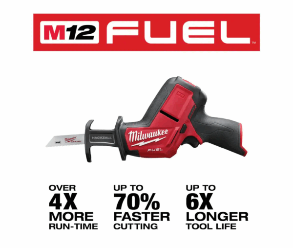 Reciprocating Saw 2520-20 M12 FUEL 12V Lithium-Ion Brushless Cordless HACKZALL (Tool-Only) - Image 2