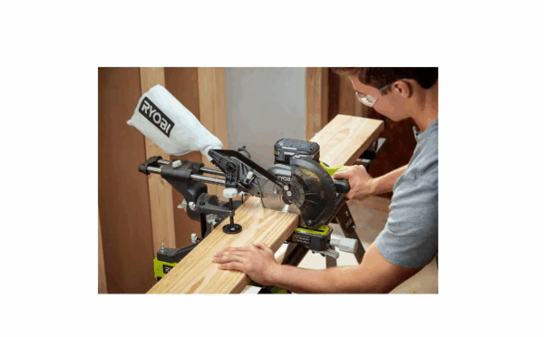 Miter Saw PBT01B-PBP004 ONE+ 18V Cordless 7-1/4 in. Sliding Compound with HIGH PERFORMANCE Lithium-Ion 4.0 Ah Battery - Image 10