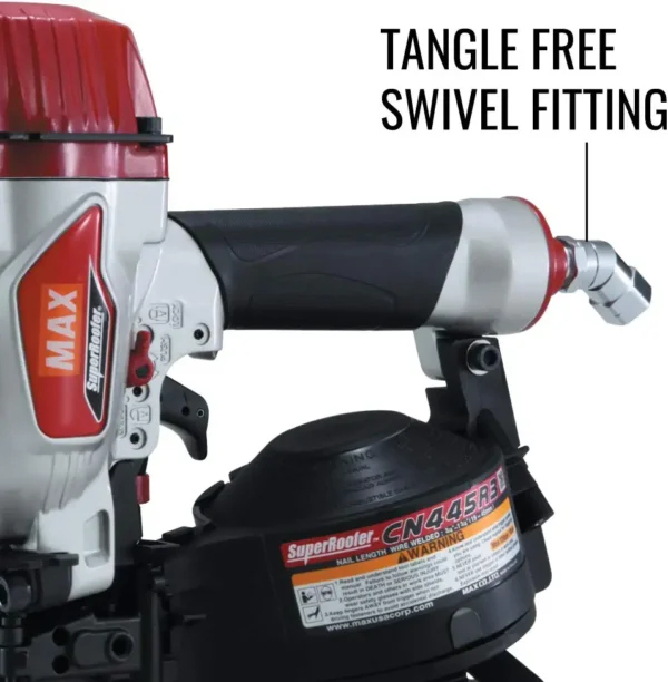 MAX CN445R3 15-Degree Pneumatic Roofing Nail Gun (Nailer) - Image 7