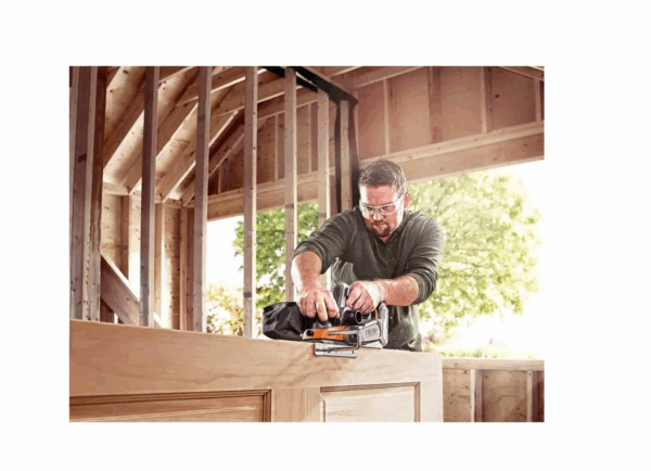 R86065KSBN-R8481B 18V Brushless Cordless 3 in. x 18 in. Belt Sander Kit w/ 2.0 Ah Battery   Charger w/ 3-1/4 in. Hand Planer with Dust Bag - Image 11