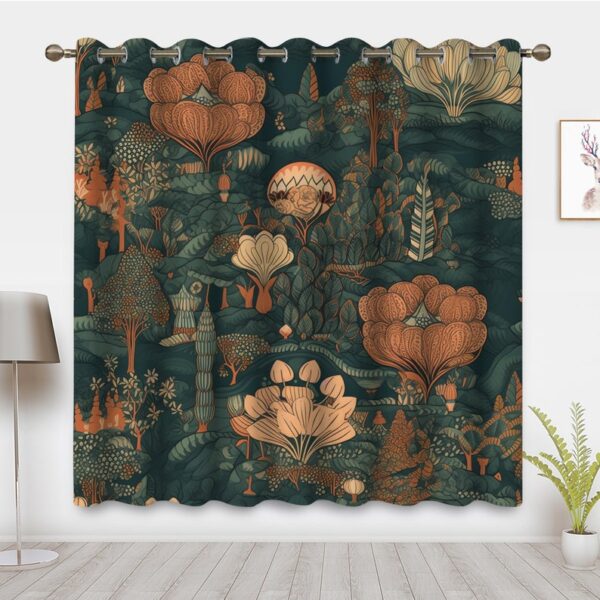 Bohemian Art Style Window Curtains - Image 4