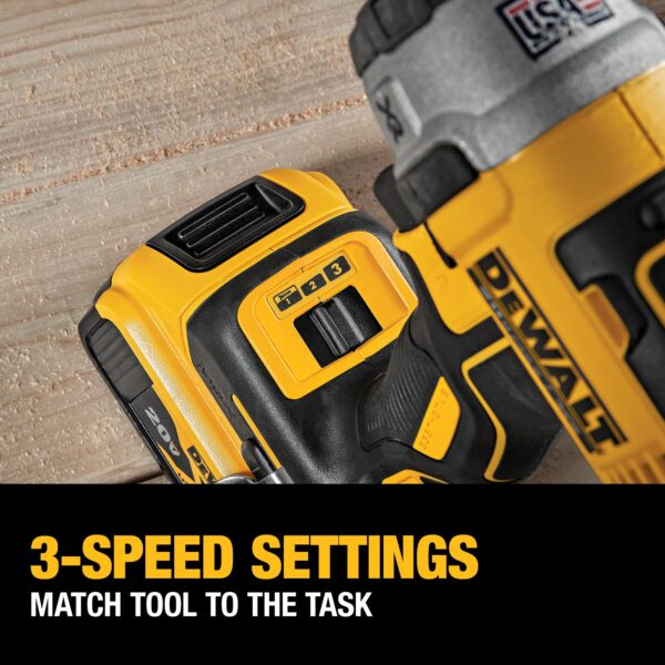 XR 2-Tool 20-Volt Brushless Power Tool Combo Kit with Hard Case (2-Batteries and charger Included) - Image 7