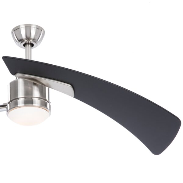 Aire Duo 48-in Brushed Nickel LED Indoor Ceiling Fan with Light Remote (2-Blade) - Image 2