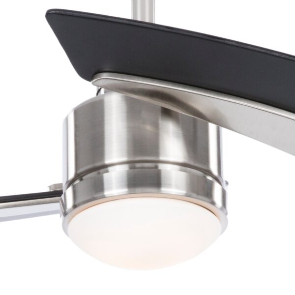 Aire Duo 48-in Brushed Nickel LED Indoor Ceiling Fan with Light Remote (2-Blade) - Image 3