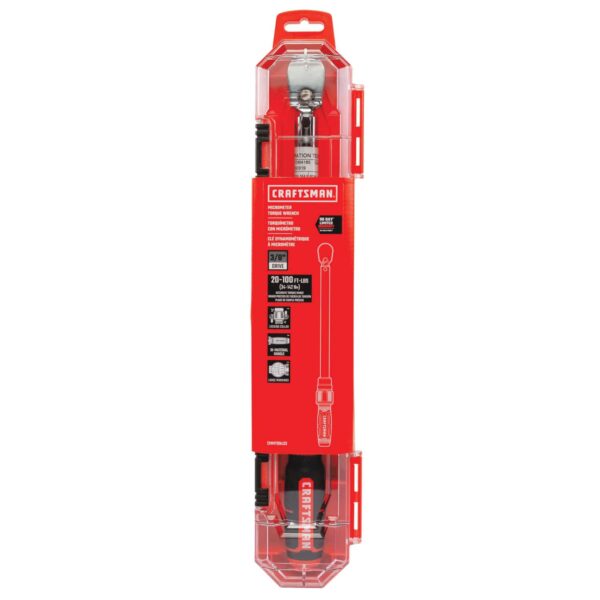 3/8-in Drive Click Torque Wrench (20-ft lb to 100-ft lb) - Image 9