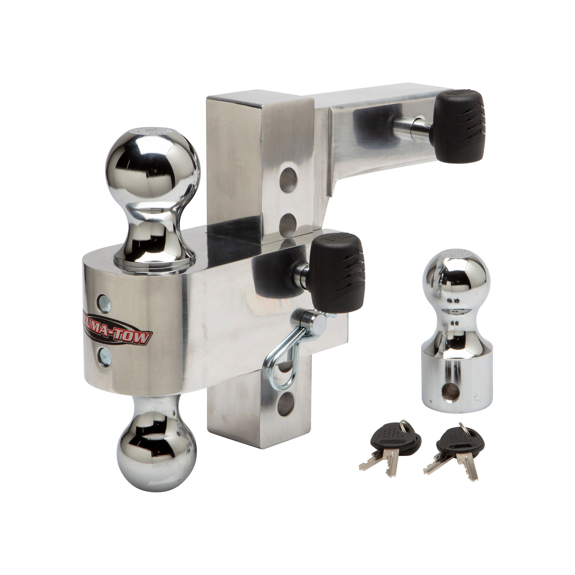 Adjustable Aluminum Tow Truck Car Trailer Hitch Mount 6 Inch Drop