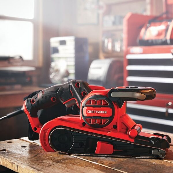 Power Sanders CMEW213 120-Volt 7-Amp Corded Belt Sander with Dust Management - Image 8