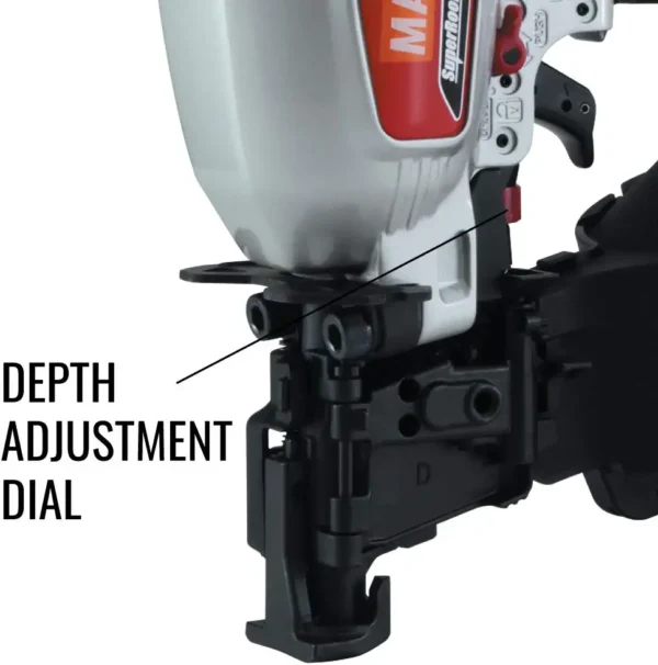 MAX CN445R3 15-Degree Pneumatic Roofing Nail Gun (Nailer) - Image 8