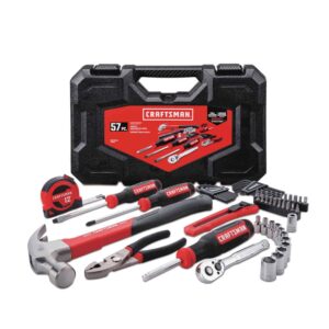 57-Piece Household Tool Set with Hard Case