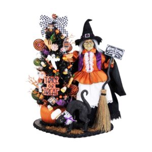 Trick Or Treat Kitchen Witch with LED Lights ?C 23 Tall