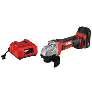 PWR CORE 20 4.5-in 20-volt Sliding Switch Cordless Angle Grinder (Charger Included and 1-Battery)