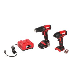 PWR CORE 20 2-Tool 20-volt Power Tool Combo Kit Case (1 Li-ion Battery Included and Charger Included)